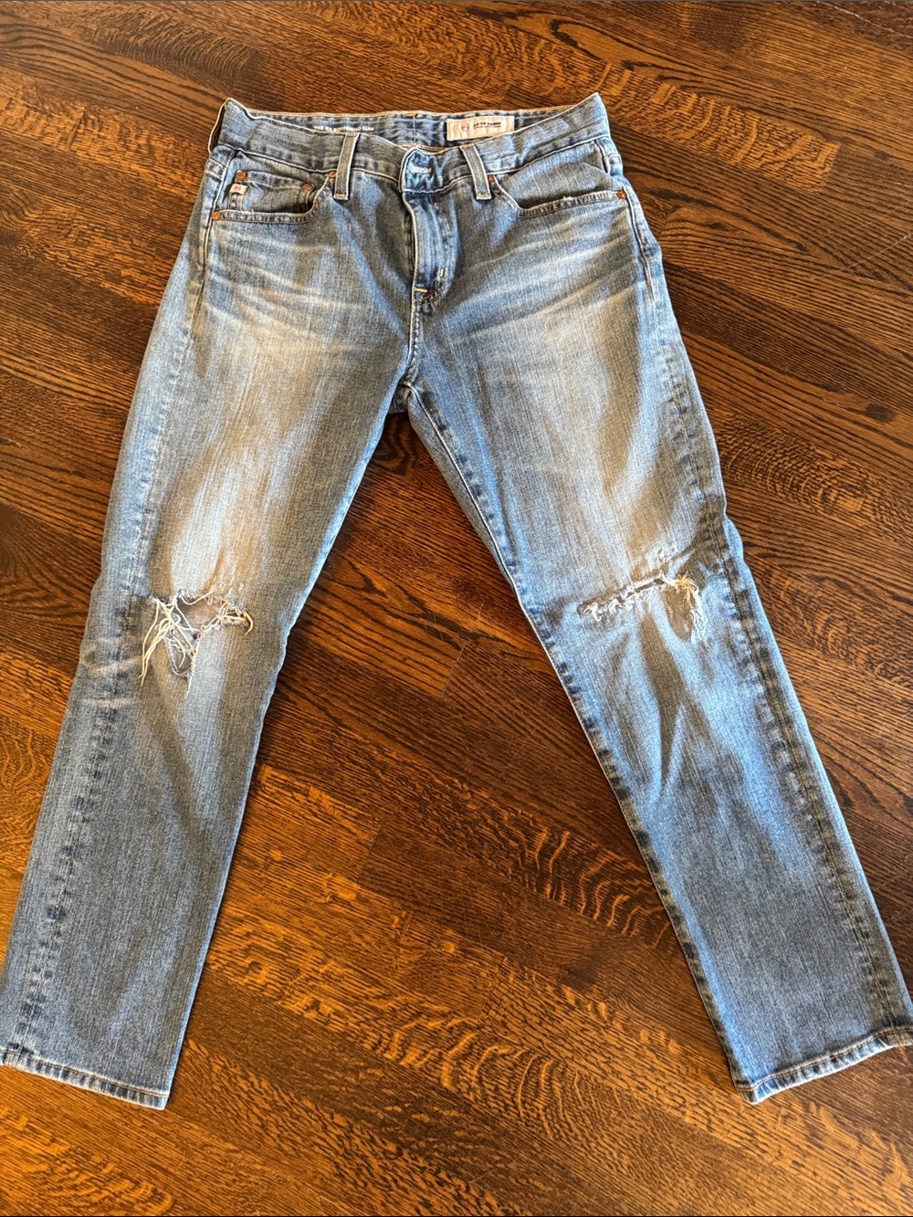 Light Blue Distressed Jeans